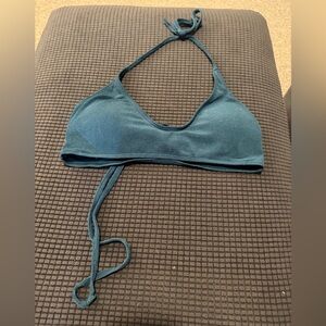 Teal Halter Bikini Top for Teen Girl